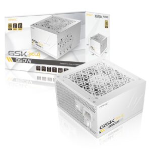 Antec GSK ATX3.1 850W Power Supply, White,80 PLUS Gold, Full Modular, PCIe 5.1, JP Capacitors, Silent FDB Fan, CircuitShield Protection - Image 3