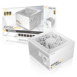 Antec GSK ATX3.1 850W Power Supply, White,80 PLUS Gold, Full Modular, PCIe 5.1, JP Capacitors, Silent FDB Fan, CircuitShield Protection - Image 2