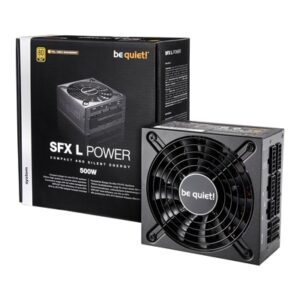 Be Quiet! 500W be quiet! SFX-L, Full Modular, 80PLUS Gold, Single Rail, 41.7A, 120mm Fan, SFX PSU w/ ATX Bracke - Image 2