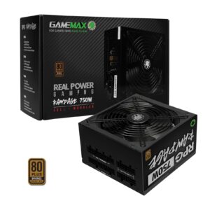 Gamemax RPG Rampage 750W Fully Modular 80 Plus Bronze PSU With 140mm FDB Fan - Image 3