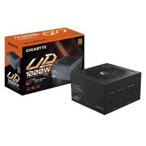 GIGABYTE UD1000GM PG5 1000W PSU, 120mm Smart Hydraulic Bearing Fan, 80 PLUS Gold, Fully Modular, UK Plug, High-Quality Japanese Capacitors, Support for PCIe Gen 5.0 Graphics Cards with High Quality Native 16-pin Cable - Image 3