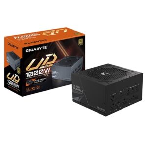 GIGABYTE UD1000GM PG5 1000W PSU, 120mm Smart Hydraulic Bearing Fan, 80 PLUS Gold, Fully Modular, UK Plug, High-Quality Japanese Capacitors, Support for PCIe Gen 5.0 Graphics Cards with High Quality Native 16-pin Cable - Image 2