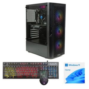 LOGIX Intel i5-10400F 6 Core 12 Threads, 2.90GHz (4.30GHz Boost), 16GB DDR4 RAM, 1TB NVMe M.2, 80 Cert PSU, GTX1650 4GB Graphics, Windows 11 home installed + FREE Keyboard & Mouse - Prebuilt System - Full 3-Year Parts & Collection Warranty - Image 2