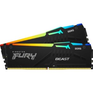 Kingston FURY Beast KF556C36BBEAK2-32 32GB RGB (2x16GB) System Memory, DDR5, 5600MHz, Black, 288 Pin - Image 3