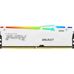 Kingston FURY Beast KF564C32BWA-32 32GB (1x32GB) RGB White System Memory, 6400MT/s, DDR5, CL32, DIMM, AMD EXPO Certified - Image 3