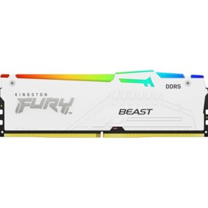 Kingston FURY Beast KF564C32BWA-32 32GB (1x32GB) RGB White System Memory, 6400MT/s, DDR5, CL32, DIMM, AMD EXPO Certified - Image 2