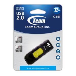 Team C141 32GB USB 2.0 Yellow USB Flash Drive - Image 2