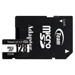 Team 128GB Micro SDXC UHS-1 Class 10 Flash Card with Adapter - Image 2