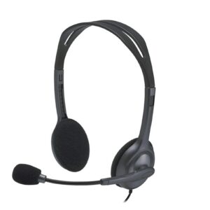 Logitech H111 Wired Headset, Stereo Sound, 3.5mm Audio Jack, Noise-Cancelling Microphone, Black - Image 3