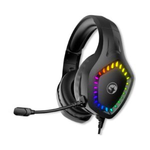 Marvo Scorpion H8360 Gaming Headphones, USB and 3.5mm, RGB Gaming Headset - PC, Xbox, Switch, PS5 and PS4 Compatible, Professional 40mm Audio Drivers, Omnidirectional Mic - Image 3