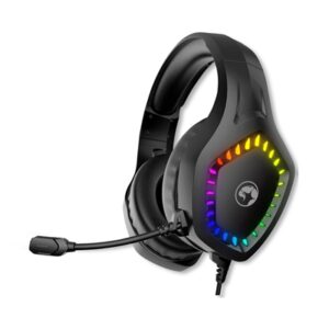 Marvo Scorpion H8360 Gaming Headphones, USB and 3.5mm, RGB Gaming Headset - PC, Xbox, Switch, PS5 and PS4 Compatible, Professional 40mm Audio Drivers, Omnidirectional Mic - Image 2