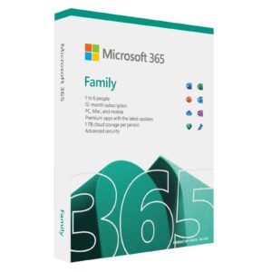 Microsoft 365 Family Medialess 1 Year Subscription 6 Users - Retail Boxed - Image 3