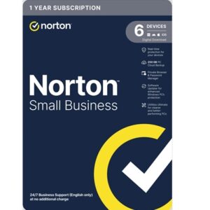 Norton Small Business, Antivirus Software, 6 Devices, 1-year Subscription, Includes 250GB of Cloud Storage, Dark Web Monitoring, Private Browser, 24/7 Business Support, Activation Code by email - ESD - Image 2