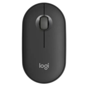 Logitech Pebble Mouse 2 M350s Bluetooth Optical Mouse, Compact, Multi-Pairing, 400-4000 DPI, Ambidextrous, Tonal Graphite