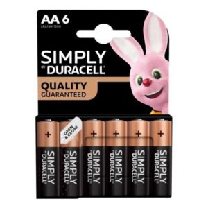 Duracell Simply Alkaline Pack of 6 AA Batteries - Image 3