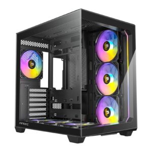 ANTEC Constellation C5 Black ARGB Case, 270' Full-view tempered glass, Dual Chamber, Support back-connect motherboards, 7 x ARGB PWM fans with built-in fan controller, ATX, Micro-ATX, ITX - Image 3