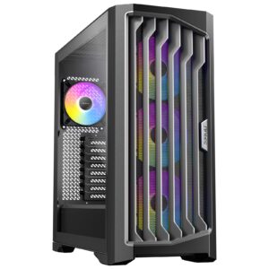 Antec Performance 1 FT ARGB Full Tower Tempered Glass PC Gaming Case - High-Airflow, E-ATX Compatible, with RGB Fans | 3 x 140mm ARGB Fans, Tool-Free Access, Dual 360mm Radiator Support, and Superior Cable Management - Image 3