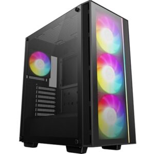 DeepCool MATREXX 55 V4 C Mid-Tower ATX Case, Type-C and USB 3.0,  front ARGB fans and front LED strip, Tempered Glass Side Panel - Image 2