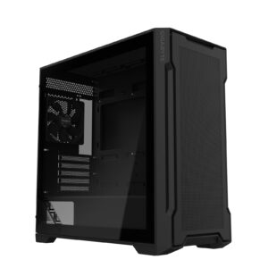 Gigabyte C102 GLASS Mid Tower PC Case - Black, Tempered Glass Side Panel, Optimized Airflow, Dual USB 3.0 Ports, Supports Liquid Cooling Up to 360mm - Image 3