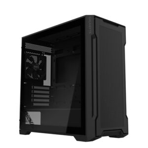 Gigabyte C102 GLASS Mid Tower PC Case - Black, Tempered Glass Side Panel, Optimized Airflow, Dual USB 3.0 Ports, Supports Liquid Cooling Up to 360mm - Image 2