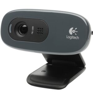 Logitech C270 HD Webcam, HD 720p/30fps, Widescreen HD Video Calling, HD Light Correction, Noise-Reducing Mic, For Skype, FaceTime, Hangouts, WebEx, PC/Mac/Laptop/Macbook/Tablet, Black - Image 2