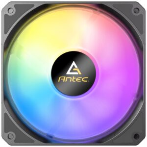 Antec P12R ARGB Reverse PWM 120mm Fan - 4-Pin, Black, High-Airflow Cooling, 9-Blade Design with Anti-Vibration Pads - Image 3