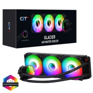 CIT PRO Glacier 360mm ARGB AIO Water Cooler Liquid Cooling System - Image 2