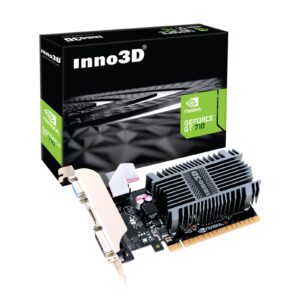 Inno3D NVIDIA GeForce GT 710 2GB SDDR3 LP Graphics Card, 2GB SDDR3, 192 CUDA Cores, 594 MHz Base Clock, Passive Cooling, 1x DVI-D / 1x HDMI Port / 1x VGA - Image 3