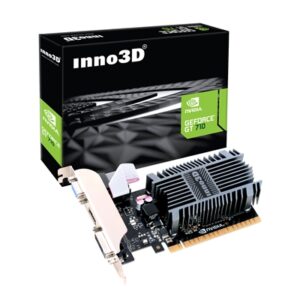 Inno3D NVIDIA GeForce GT 710 2GB SDDR3 LP Graphics Card, 2GB SDDR3, 192 CUDA Cores, 594 MHz Base Clock, Passive Cooling, 1x DVI-D / 1x HDMI Port / 1x VGA - Image 2