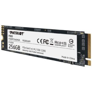 Patriot P300 (P300P256GM28) 256GB NVMe SSD, M.2 Interface, PCIe Gen3, 2280, Read 1700MB/s, Write 1100MB/s, 3 Year Warranty - Image 3