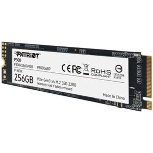 Patriot P300 (P300P256GM28) 256GB NVMe SSD, M.2 Interface, PCIe Gen3, 2280, Read 1700MB/s, Write 1100MB/s, 3 Year Warranty - Image 2