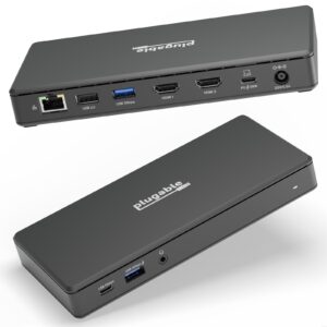 Plugable UD-MSTH2 USB-C Dual HDMI 4K 65W USB-C PD Driverless Docking Station - Image 3