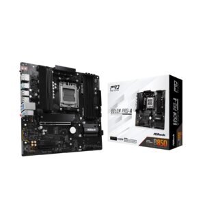 ASRock B850M Pro-A AMD AM5 Socket Motherboard, Micro-ATX, 4x DDR5 Slots, 3x M.2 Sockets, 2x USB-C Port, 2.5GbE LAN, 1x DisplayPort / 1x HDMI Port - Image 3