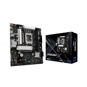 ASRock B860M-X Intel 1851 Socket Motherboard, Micro-ATX, 2x DDR5 Slots, 2x M.2 Sockets, 2x USB-C Port, 2.5GbE LAN, 1x DisplayPort / 1x HDMI Port - Image 3