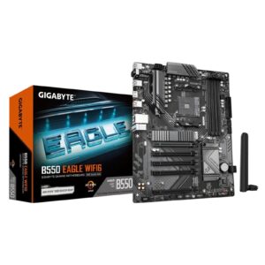 Gigabyte B550 EAGLE WIFI6 AMD AM4 Socket Motherboard, ATX, 4x DDR4 Slots, 2x M.2 Sockets, 2x USB-C Port, GbE LAN, Wi-Fi 6, 1x HDMI Port - Image 3