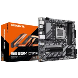 Gigabyte B850M DS3H AMD AM5 Socket Motherboard, Micro-ATX, 4x DDR5 Slots, 2x M.2 Sockets, 2x USB-C Port, 2.5GbE LAN, 2x DisplayPorts / 1x HDMI Port - Image 3