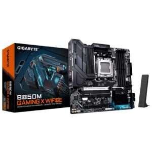 Gigabyte B850M GAMING X WIFI6E AMD AM5 Socket Motherboard, Micro-ATX, 4x DDR5 Slots, 2x M.2 Sockets, 2x USB-C Port, Fitted I/O Shield, 2.5GbE LAN, Wi-Fi 6E, 2x DisplayPorts / 1x HDMI Port - Image 3