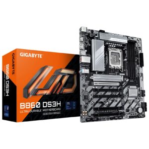 Gigabyte B860 DS3H Intel 1851 Socket Motherboard, ATX, 4x DDR5 Slots, 2x M.2 Sockets, 2x USB-C Port, 2.5GbE LAN, 1x DisplayPort / 1x HDMI Port - Image 3