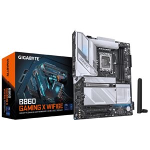 Gigabyte B860 GAMING X WIFI6E Intel 1851 Socket Motherboard, ATX, 4x DDR5 Slots, 3x M.2 Sockets, 2x USB-C Port, Fitted I/O Shield, 2.5GbE LAN, Wi-Fi 6E, 1x DisplayPort / 1x HDMI / 1x USB-C (USB4) - Image 3