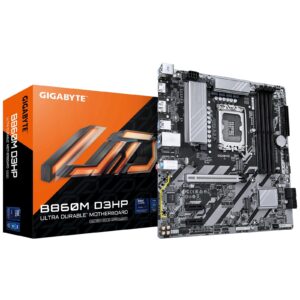 Gigabyte B860M D3HP Intel 1851 Socket Motherboard, Micro-ATX, 4x DDR5 Slots, 2x M.2 Sockets, 1x USB-C Port, GbE LAN, 1x DisplayPort / 1x HDMI Port - Image 3