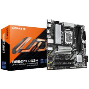 Gigabyte B860M DS3H Intel 1851 Socket Motherboard, Micro-ATX, 4x DDR5 Slots, 2x M.2 Sockets, 1x USB-C Port, 2.5GbE LAN, 2x DisplayPorts / 1x HDMI Port - Image 3