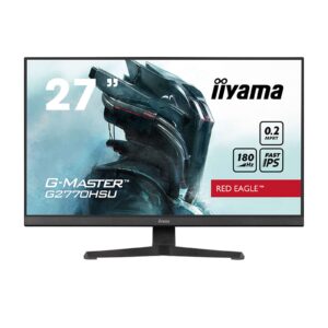 iiyama G-Master GB2770HSU-B6 Red Eagle 27 Inch Monitor Gaming Monitor, Black, Ultra Slim Bezel, Fast IPS IGZO, 180Hz, 0.2ms, FreeSync, HDMI, Display Port, USB Hub, Height Adjustable, Pivot, VESA - Image 3