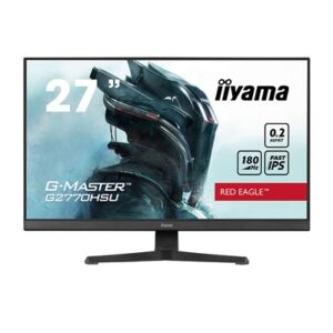 iiyama G-Master GB2770HSU-B6 Red Eagle 27 Inch Monitor Gaming Monitor, Black, Ultra Slim Bezel, Fast IPS IGZO, 180Hz, 0.2ms, FreeSync, HDMI, Display Port, USB Hub, Height Adjustable, Pivot, VESA - Image 2