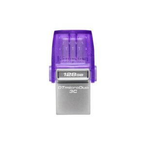 Kingston DataTraveler DTDUO3CG3/128GB 128GB MicroDuo USB OTG Flash Drive, 3C, USB-C and Type A - Image 3